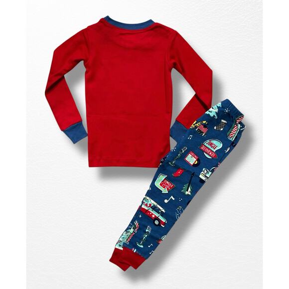 NWT Little Blue House by Hatley Rockin’ Holidays Pajamas, Size 3 - Picture 2 of 6